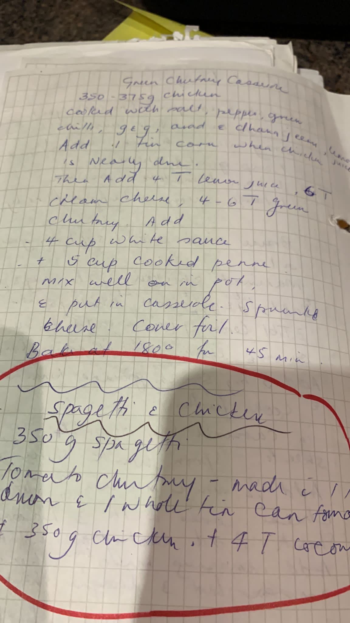 Green Chutney Casserole